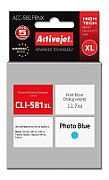 Cartus cerneala Activejet ACC-581PBNX ,Albastru ,11.70 ml (compatibil cu Canon ACC-581PBNX)