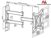 Maclean MC-700 Universal Wall Mount Bracket for LCD TV LED Plasma 23-42 