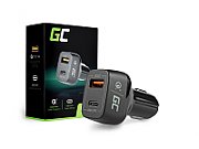 Green Cell CAD33 Car charger USB Quick Charge 42W + USB-C Power Delivery 30W