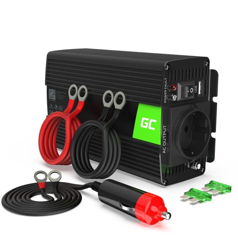 Green Cell INV03DE power adapter/inverter Auto/Indoor 500 W Black_1