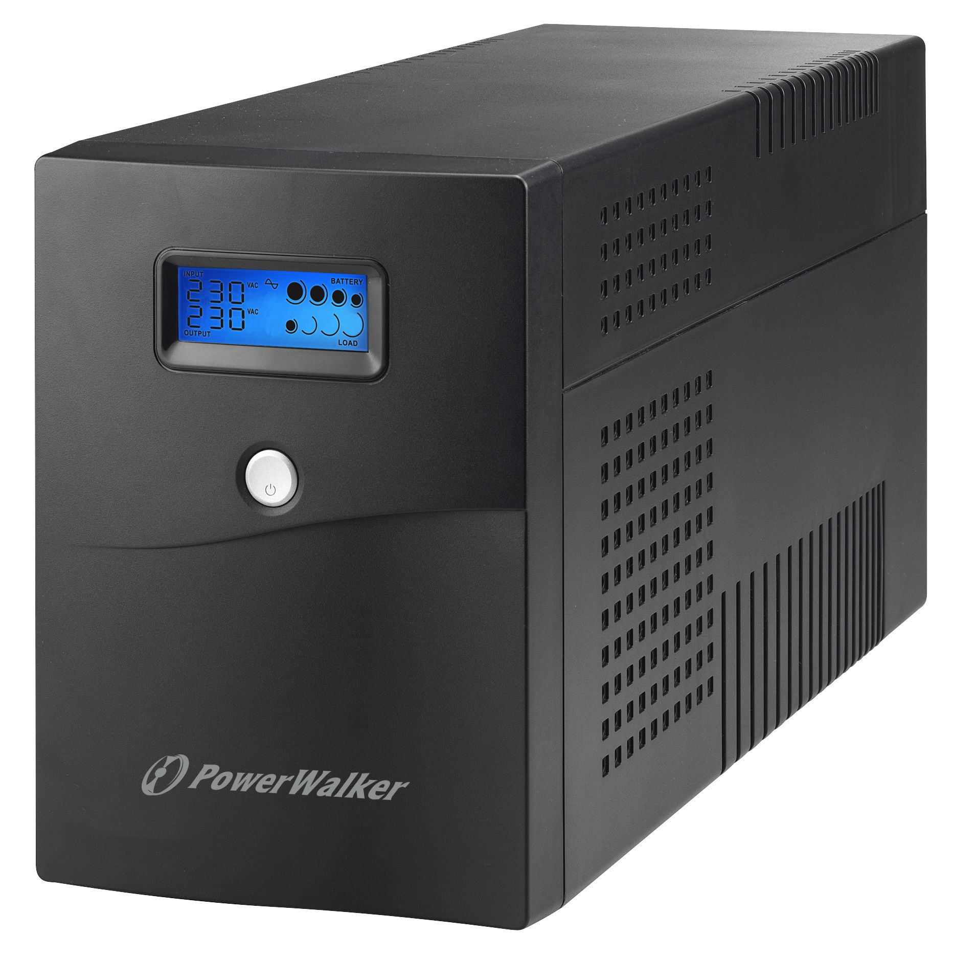 UPS PowerWalker VI 3000 SCL, 3000 VA, 1800 W, cu management, line-interactive, 4x Schuko, 1x RJ45, 12.0V/9.0Ah Tower, Negru