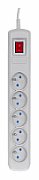 Activejet grey power strip with cord ACJ COMBO 5G/3M/BEZP. AUT/S