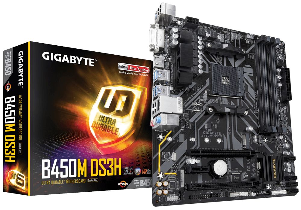 Gigabyte B450M DS3H motherboard AMD B450 Socket AM4 micro ATX_1