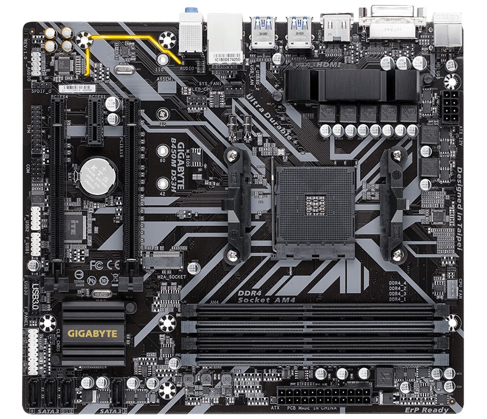 Gigabyte B450M DS3H motherboard AMD B450 Socket AM4 micro ATX_2