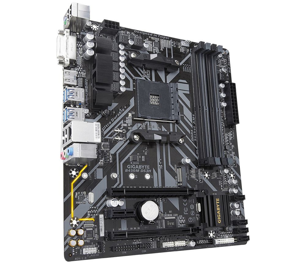 Gigabyte B450M DS3H motherboard AMD B450 Socket AM4 micro ATX_3