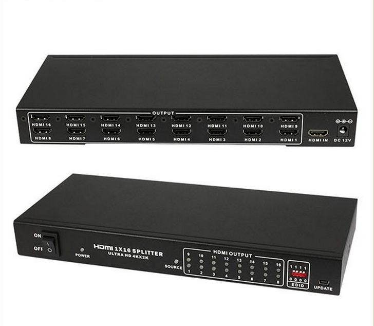 1x16 Splitter HDMI 2.0b, 18Gbps, 4K60hz, 4:4:4, EDID Control,  EVOCONNECT HDC-SPB116_1