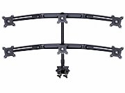Suport pentru 6 monitoare /LCD birou Multibrackets,15 -24 , negru, cu clema prindere pe birou