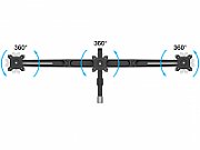 Kit prelungire suport monitor 3/6 brate Multibrackets 5002, negru, 8 kg/brat, incl.vert.  +/-20º, rotire:  +/-90º