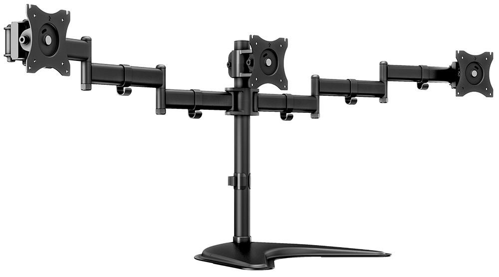 Stand pentru 3 monitoare de masa Multibrackets MB-3392, 15 - 27 , max. 8 kg / monitor, Negru
