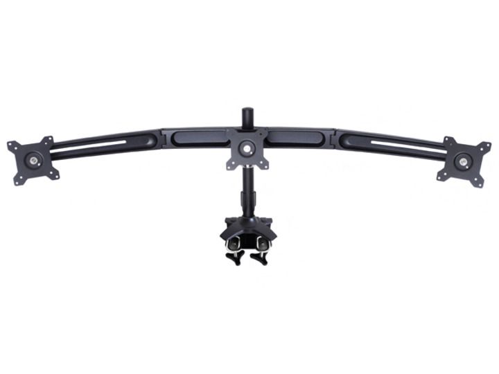 Suport pentru 3 monitoare /LCD birou Multibrackets,15 -24 , negru,3 brate, cu clema prindere pe birou