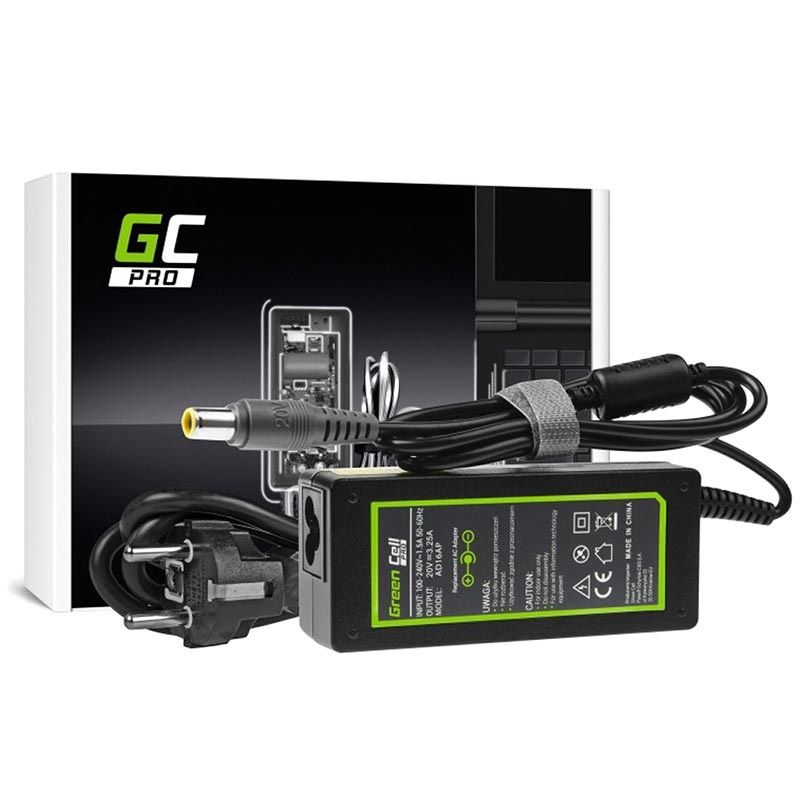 Green Cell AD16AP power adapter/inverter Indoor 65 W Black