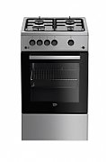 Beko CSG42011FX cooker Freestanding cooker Silver Gas