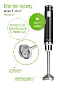 Adler AD 4617 blender Immersion blender Black,Silver 350 W