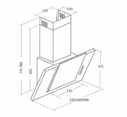 Akpo WK-4 Grand Eco 50 Chimney Hood Black