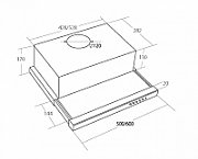 Akpo WK-7 Light Eco 60 Built-under cooker hood Inox