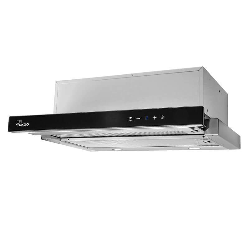 Akpo WK-7 Light Glass Touch 60  cooker hood Black, Inox