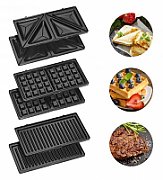 Clatronic ST/WA 3670 sandwich maker 800 W Black,Stainless steel