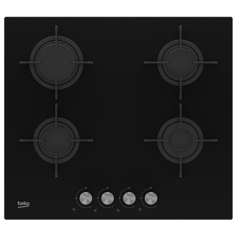 Beko HILG 64220 S hob Black Built-in Gas 4 zone(s)