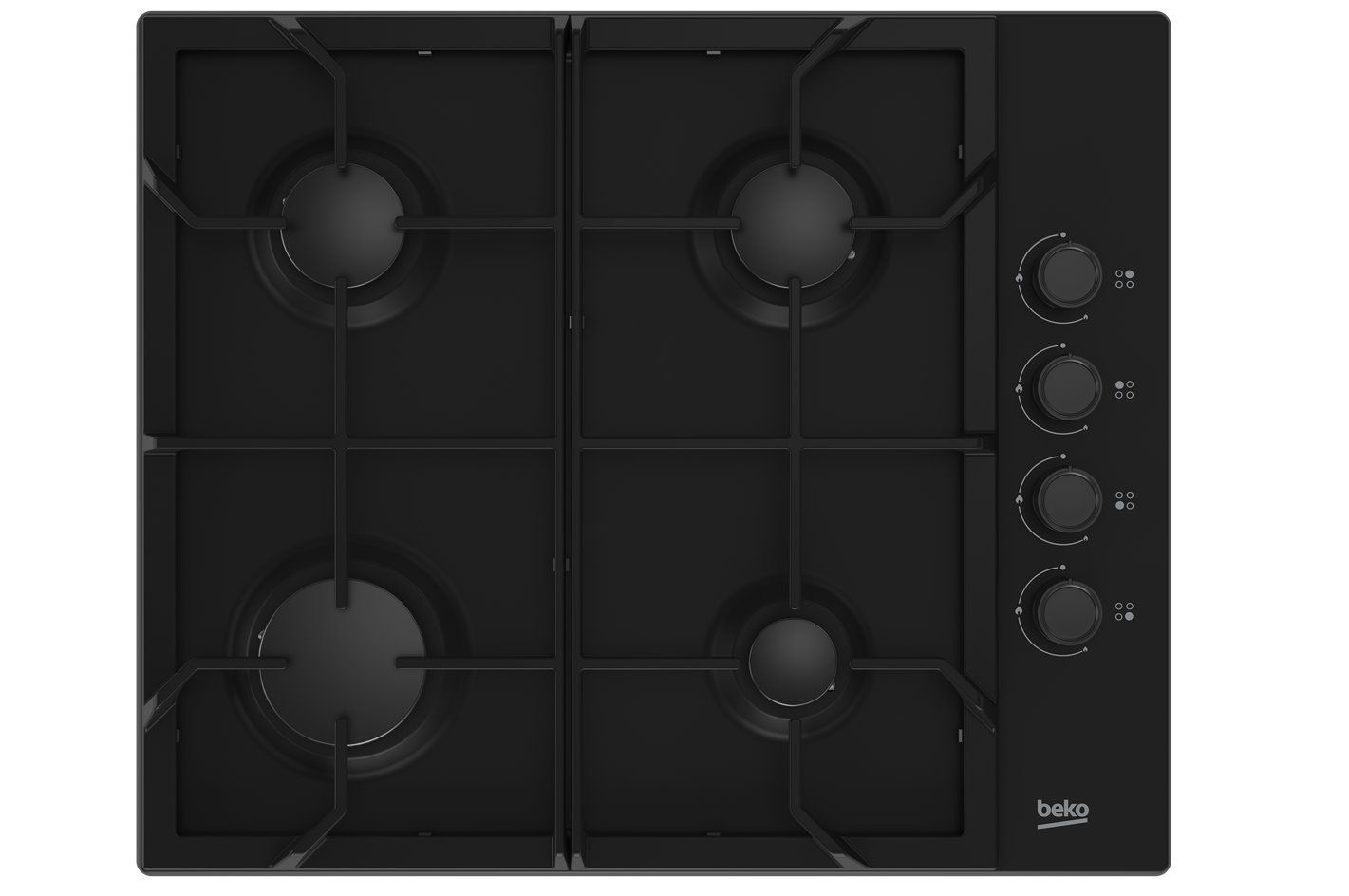 Beko HIBG64125SB hob Built-in 60 cm Gas 4 zone(s)