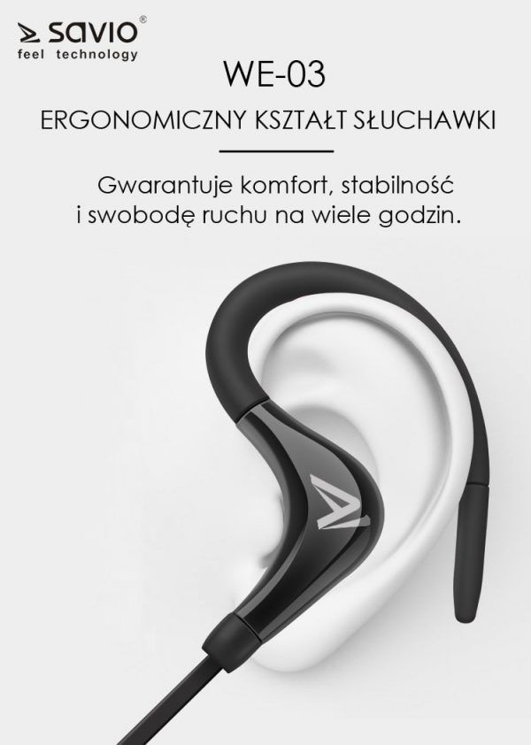 Savio WE-03 Wireless Bluetooth Earphones_5