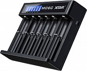 Battery charger for cylindrical Li-ion batteries 18650 Xtar MC6C