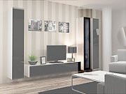 Cama Glass-case VIGO '180' 180/40/30 white/black gloss