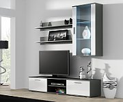 Cama hanging display cabinet SOHO grey/white gloss