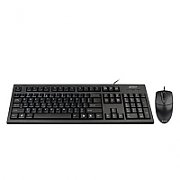 Kit TASTATURA si Mouse A4TECH,  KR-85+OP-620D , cu fir, 104 taste format standard, mouse 1000dpi, 4/1 butoane, negru,  KR-8520D-USB  (include TV 0.75 lei)