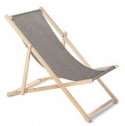 Classic beech deckchair GreenBlue GB183M Melange gray
