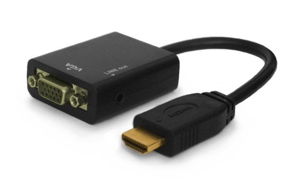 Savio CL-23 video cable adapter VGA (D-Sub) HDMI Type A (Standard) Black