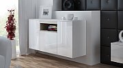 Cama sideboard VIVA 150 white/white gloss + sonoma oak