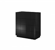 Cama chest of drawers 4D REJA black gloss/black gloss