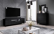 Cama chest of drawers 4D REJA black gloss/black gloss