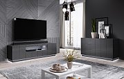 Cama sideboard 2D REJA graphite grey gloss/graphite grey gloss