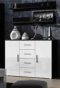 Cama living room sideboard UNI black/white gloss