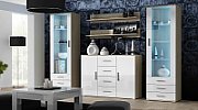 Cama living room sideboard UNI sonoma oak/white gloss