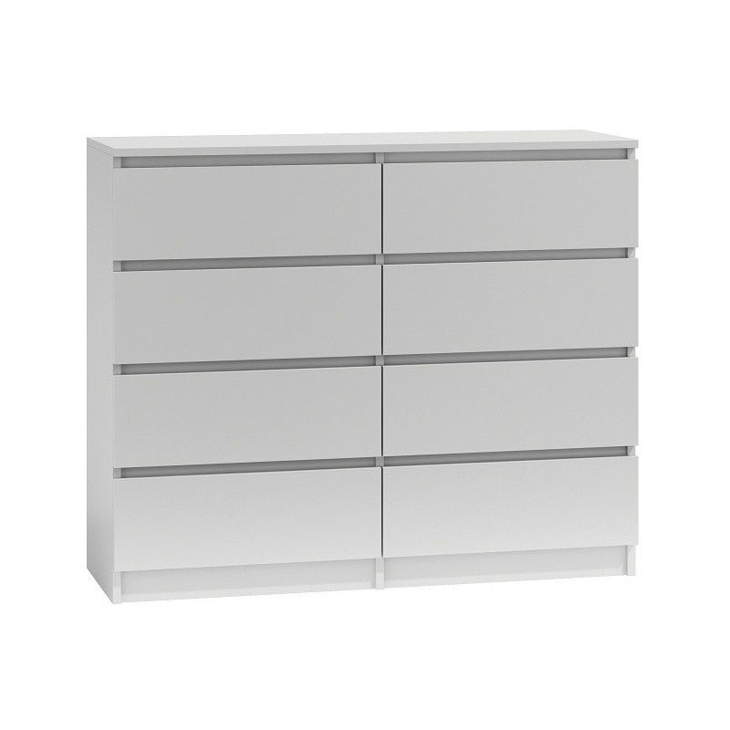 Topeshop M8 120 BIEL chest of drawers