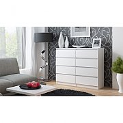 Topeshop M8 120 BIEL chest of drawers