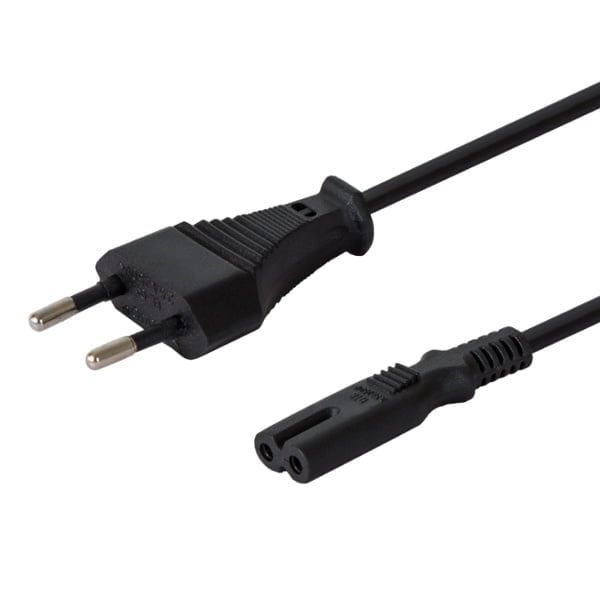 SAVIO Power cable (M) 2pin, 1.2m CL-97