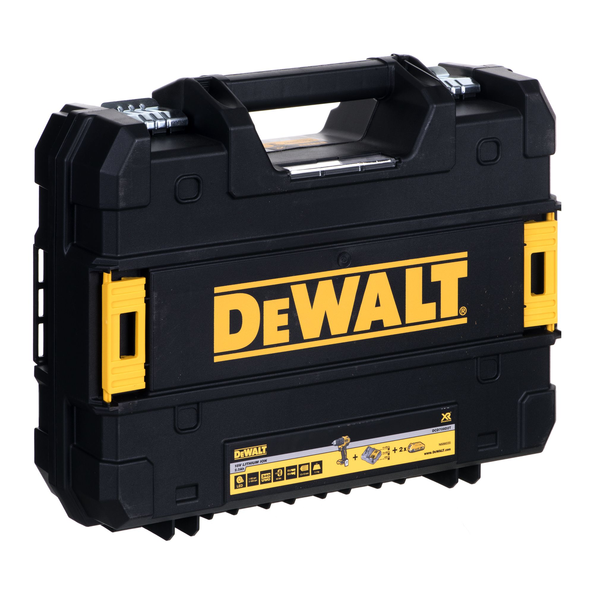 DeWALT DCD708D2T-QW power screwdriver/impact driver Black,Yellow 1650 RPM_9