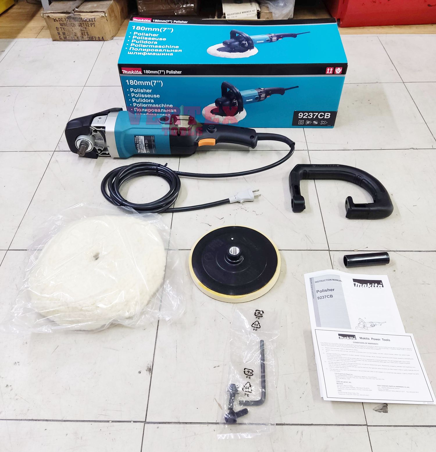 Makita 9237CB power sander Black,Blue,Metallic
