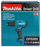 Makita DF0300 drill 1500 RPM Keyless 1.2 kg Black, Blue