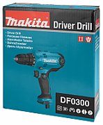 Makita DF0300 drill 1500 RPM Keyless 1.2 kg Black, Blue