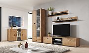 Cama set of two shelves 125cm SOHO lefkas oak/black