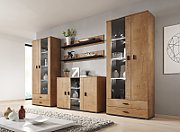 Cama set of two shelves 125cm SOHO lefkas oak/black