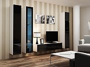 Cama Full cabinet VIGO '180' 180/40/30 white/black gloss
