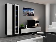 Cama Full cabinet VIGO '180' 180/40/30 white/black gloss