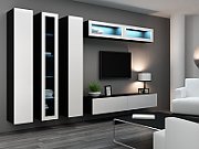 Cama Full cabinet VIGO '180' 180/40/30 white/black gloss