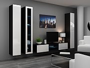 Cama Full cabinet VIGO '180' 180/40/30 white/black gloss