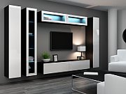 Cama Full cabinet VIGO '180' 180/40/30 white/black gloss